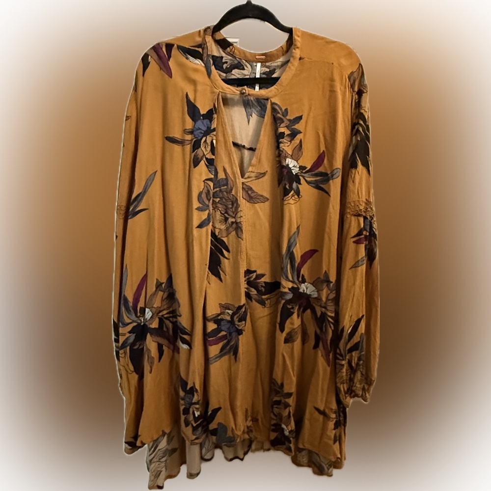 Free People Amber Floral Tunic Dress NWOT Size Medium